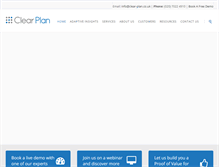 Tablet Screenshot of clear-plan.co.uk